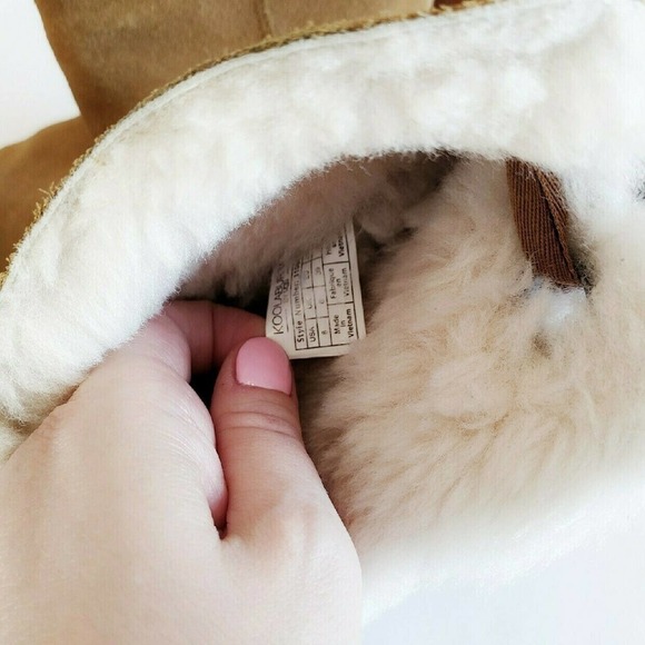 Ugg 8 Suede Koolaburra Tan Carmel 8 Boots Sherpa Chesnut - Picture 8 of 11